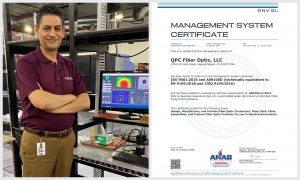 QPC Fiber Optic Achieves ISO 9001:2015 and AS9100D:2016 Certification